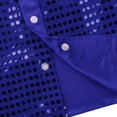 thumbnail image 6 of Moggemol Kids Boys Long Sleeve Shiny Sequins Shirts Latin Jazz Dancewear Stage Performance Dance Blue 140, 6 of 7