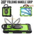 thumbnail image 2 of Case for iPad Air 11 inch M2 M3 2025 2024 6th 7th Generation, Shockproof Protective Cover with Screen Protector, Rotating Stand, Hand/Shoulder Strap, Pencil Holder, 2 of 7