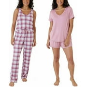 Eddie Bauer Womens 4-Piece Pajama Set Size: M, Color: Tea Rose