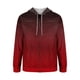 thumbnail image 3 of Sudadera con capucha para hombre, informal, a la moda, con cremallera, estampado degradado, manga larga, sudadera con capucha, blusa de poliéster para hombre, 3 of 4