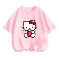 thumbnail image 2 of Camiseta de Anime Hello Kitty, conjuntos de camisetas para niños, moda para mujeres, ropa de manga corta para bebés, camisetas casuales de verano para miércoles, 2 of 5