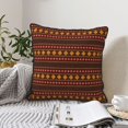 thumbnail image 3 of Housses de Coussin Décoratives en Velours Lot de 2, Housse de Coussin Carrée Douce avec Fermeture Éclair Invisible Impression Tribale Aztèque, 20"x20 Pouces, 3 of 6