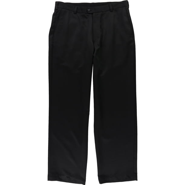 IZOD - Pantalones deportivos de capa base de microfibra para hombre, color negro, 34 W x 30 L IZOD Capa base