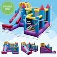 thumbnail image 3 of Spaco 5-in-1 Inflatable Bounce Castle without Blower, Jumping Family Backyard Bouncy, Durable Sewn with Extra Thick Material, Idea for Kids, 3 of 5