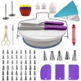 thumbnail image 1 of Mistaha Complete Cake Decorating Kit with Turntable and 106 Accessories for Baking Enthusiasts in Purple, 1 of 6