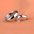 thumbnail image 3 of 4mm/6mm Silver Polished Band for Men's Women's 316L Stainless Steel Couple Rings, 3 of 8