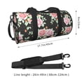 thumbnail image 2 of Fotbe Rose Flowers Bolsa Deportiva de Lona Plegable con Estampado, Bolsa de Gimnasio con Bolsillo Seco/Húmedo, Bolsa de Viaje Ultraligera de Gran Capacidad, 2 of 6