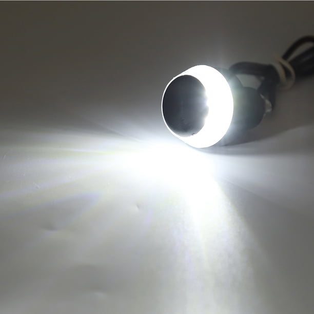 Motocicleta LED Manillar Luz de se?al de giro DC 12V Blanco Amarillo Intermitente Lámpara lateral Universal para la mayoría de las motocicletas DC 12V con manillar de 22 mm/0.8in Amonsee No
