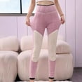 thumbnail image 2 of Enjoytime Plus Size Leggings for Women Casual Solid Color Elastic Waist Fitted Leggings Loungewear Homewear Comfy Warm Fall Winter Womens Pants, 2 of 4