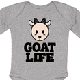 thumbnail image 4 of Inktastic Goat Life Boys or Girls Long Sleeve Baby Bodysuit, 4 of 5