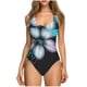 thumbnail image 2 of Trajes de baño de una pieza para mujer, moda de verano, estampado para mujer, con cojín en el pecho y sin soporte de acero, bikini con tirantes sin espalda, traje de baño para mujer, 2 of 6