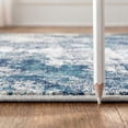 thumbnail image 5 of Nourison Passion Modern Painterly Indoor Area Rug Ivory Teal 8' x 10', 5 of 12