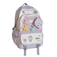 thumbnail image 3 of ibiyuan School Backpacks Korean Rainbow Cloud Lightweight Durable School Bag for Ages 5th 6th 8th 10th, Middle Elementary, High School, Campus, Vacation, 3 of 8