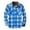 Blue, variant on Herrnalise Men's Plaid Padded Shirts Casual Long Sleeve Button Down Lapel Jackets Fashion Slim Fit Winter Warm Tops Blouse Blue