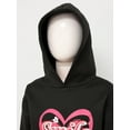 thumbnail image 6 of TiaoBug Kids Girls Hoodies Tracksuit Long Sleeve Sweatshirts with Jogger Sweatpants Set Black-C 5-6, 6 of 7