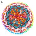 thumbnail image 1 of EIMELI Housse de Coussin de Sol Mandala Bohème Rond 43cm Décoration Canapé Maison, 1 of 8
