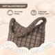 thumbnail image 5 of Bolsa acolchada UIXIZQ para mujer, acolchada, nailon, color cian, 5 of 7