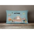 thumbnail image 4 of Sable White Papillon Sweet Home Canvas Fabric Decorative Pillow, 4 of 4