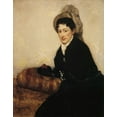 thumbnail image 2 of Cassatt, Mary 15x18 Black Ornate Wood Framed with Double Matting Museum Art Print Titled - Portrait Of Madam X Dressed For The Matinee 1878, 2 of 4