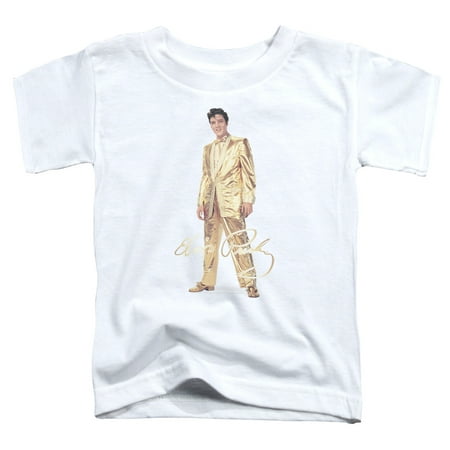 Elvis Presley - Gold Lame Suit - Toddler Short Sleeve Shirt - 3T