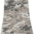 thumbnail image 2 of Khaki Camo Blanket 60" x 80" Abstract Hunter Army Gray Camouflage Super Soft Bedding Fleece Throw Blanket Luxury Bed Blanket Sofa Living Room Bedroom Warm Lightweight for Boys Girls, 2 of 5