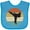 Turquoise, variant on Inktastic Karate Martial Arts Silhouette Boys or Girls Baby Bib