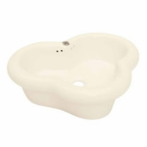 Renovator's Supply Clover 20" Countertop Vessel Bathroom Sink Biscuit Finish with Overflow