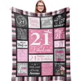thumbnail image 1 of LHSHID 75th Birthday Gifts for Women Blanket 75th Birthday Decorations for Women Best Gifts for 75 Year Old Woman Happy 75th Birthday Ideas for Mom Grandparents Throw Blanket 40"x50", 1 of 7