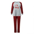 thumbnail image 2 of Odeerbi Christmas Pajamas for Family Holiday Long Sleeve Family Christmas Pajamas Matching Sets Mom Casual Printed Top with Bottom Outfits Home Wear Sleepwear Family Matching PJs Set Red, 2 of 6