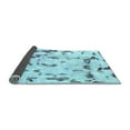 thumbnail image 2 of Ahgly Company Indoor Square Abstract Light Blue Modern Area Rugs, 6' Square, 2 of 4