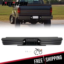 Kojem Rear Bumper W/O License Plate Mounting for 1967-1991 C/K Fleetside 1978-1985 Ram charger 1978-1998 Ford Bronco F250 F350HD