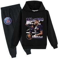 Kids Mbappé Pullover Hoodie and Sweatpants Sets Long Sleeve Tops Hooded Outfits for Boys Girls Clothing