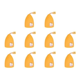 thumbnail image 1 of Funda para llaves Carteras de dibujos animados Gato Ciervo Conejo Mini soporte para coche Suave (gato) Amarillo, 1 of 4