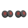 thumbnail image 3 of Seitruly Cojines para auriculares Almohadillas para los oídos Protección transpirable profesional Reemplazo de auriculares para auriculares Negro+Rojo 2Conjunto, 3 of 6