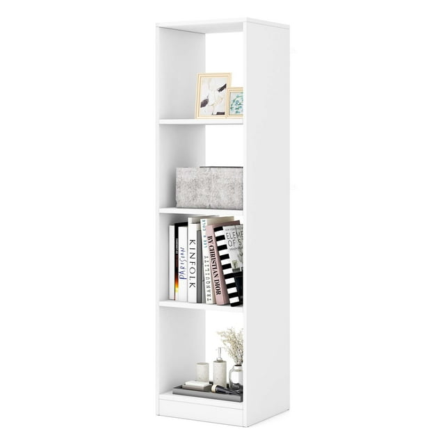 Costway 1PC 56" Tall Bookcase, Freestanding Bookshelf with 4 Open Cubes