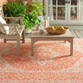 thumbnail image 2 of SAFAVIEH Martha Stewart Geometric Indoor/Outdoor Area Rug, Rust/Cream, 6'7" x 9', 2 of 9
