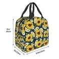 thumbnail image 3 of Honeii Sunflowers Print Lunch Bag Women, Lunch Box Lunch Bag for Women Adult Men, Small Leakproof Cute Lunch Tote Large Capacity Reusable, 3 of 8
