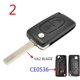 thumbnail image 1 of Bilnyckel Fjärrkontroll Flip Nyckel Skal Fodral 2 Knappar CE0523 CE0536 För Peugeot 308 207 307 3008 5008 807 För Citroen C2 C3 C4 C5 C6 C8 [Db], 1 of 5