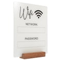 thumbnail image 3 of WORGEOUS Señal de contraseña de Wifi Señal de acrílico de WiFi Señal de WiFi Tablero de WiFi Señal de recordatorio de contraseña de WiFi, 3 of 7