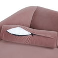 thumbnail image 4 of Noble House Xane Indoor Fabric Chaise Lounge With Bolster Pillow, Light Blush, 4 of 8