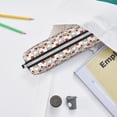 thumbnail image 6 of Yiaed Christmas Santa Claus Print Leather Pencil Case - Leather Pen Pencil Holder - Elegant & Practical Pencil Pouch for Work & Office, 6 of 7