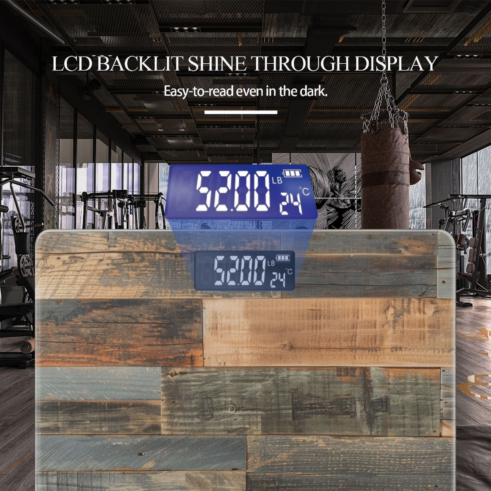 Digital Bathroom Scale with Large LCD Display,High Capacity Scale 400 lbs High Precision body fat scale-Mixed Wood Wall Cladding With Various Types Of Planks
