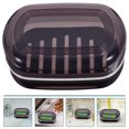 thumbnail image 2 of OUNONA Rectangular Soap Dish Holder Travel Soap Box for Shower 1Pcs, 2 of 7