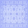 thumbnail image 1 of Ahgly Company Indoor Square Oriental Blue Traditional Area Rugs, 4' Square, 1 of 4