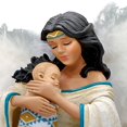 thumbnail image 3 of The Bradford Exchange Guiding Light Native Angel Baby Spirits of Eternal Love Sculpture 9-inches, 3 of 5