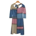 thumbnail image 6 of Colorful Denim Patchwork Pattern-1 Dress Summer Dresses Woman Street Style Big Size Casual Dress, 6 of 9