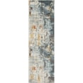thumbnail image 2 of Sydney Nadine Blue Modern Abstract Distressed 2'3" x 7'3" Runner Area Rug, 2 of 6