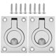 thumbnail image 1 of 2pcs Flush Pulls Latch Slam Pestillo Durable Marine Hatch Latch para la cubierta del barco, 1 of 7