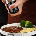 thumbnail image 4 of Stainless Steel Salt And Pepper Mill Grinder Refillable Pepper Shaker With Adjustable Thickness Spice Container Kitchen Grinder, 4 of 7