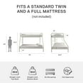 thumbnail image 6 of DHP Dusty Twin over Full Metal Bunk Bed with Secured Ladders, Off White, 6 of 18